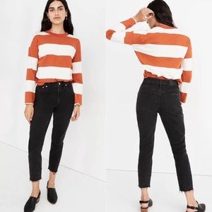 Madewell The High-Rise Slim Boyjean Cropped / 33 / LUNAR WASH
